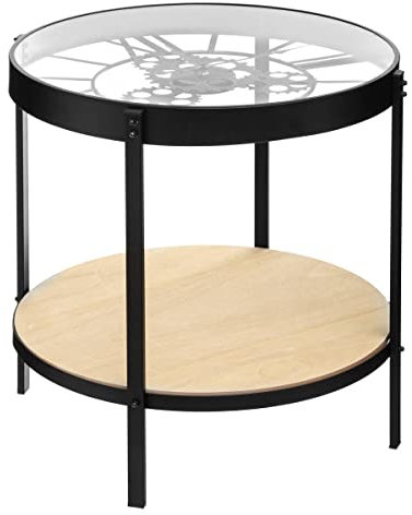 ATMOSPHERA CREATEUR D'INTERIEUR Mesita Auxiliar, Negro, Normal