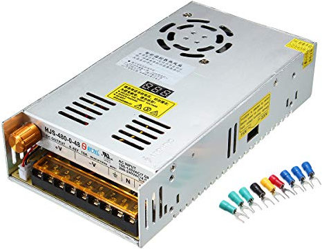 C-FUNN Schaltnetzteil-Transformator, verstellbar, AC 110/220 V auf DC 0–48 V, 10 A, 480 W, mit Digitalanzeige