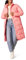 Amazon Essentials Doudoune d'hiver Longue Légère et Résistante à l'eau Effet Cocon avec Fermeture Éclair Intégrale Femme, Rose, L
