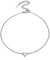 ChicSilver Silber Triangel Fußkette für Damen, 925 Fußkettchen 22cm lang, Sommer Strand Fußketten mit Gravur für Hochzeit Valentinstag
