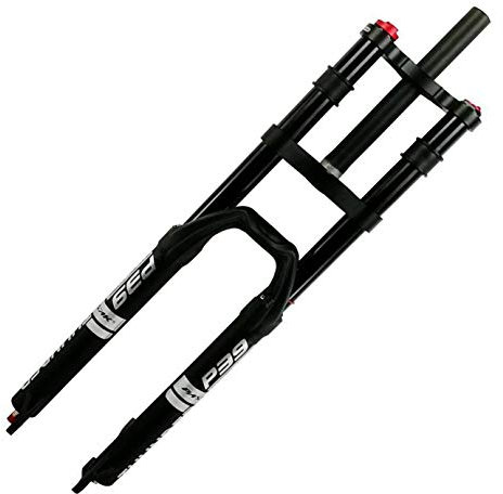 STRTG Bike Federung Luft Gabel Doppelschulter Gabel, Mit Dämpfung29/27.5 Air Ölsperre Gerade Downhill Gabel Forks MTB Fahrradgabel Aussetzung Die Gabel Die Federgabel Fahrradzubehör