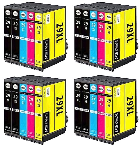 Supply Guy XL Druckerpatronen kompatibel mit Epson 29 XL / 29XL passend für XP-235 XP-245 XP-247 XP-255 XP-332 XP-335 XP-342 XP-345 XP-352 XP-355 XP-432 XP-435 XP-442 XP-445 XP-452 XP-455/20 Patronen