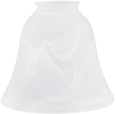 Lurrose Bell Glass Lamp Shade Bell Shaped Frosted Glass lamp Shade Replacement Ceiling Fan Light Shades for Wall Light Pendant