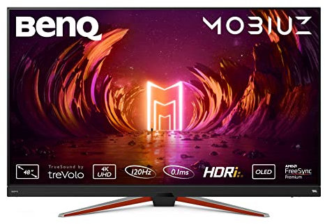 BenQ MOBIUZ EX480UZ Monitor Gaming (48 pollici, OLED, 120 Hz, 0,1ms, AMD FreeSync Premium, 98% DCI-P3)