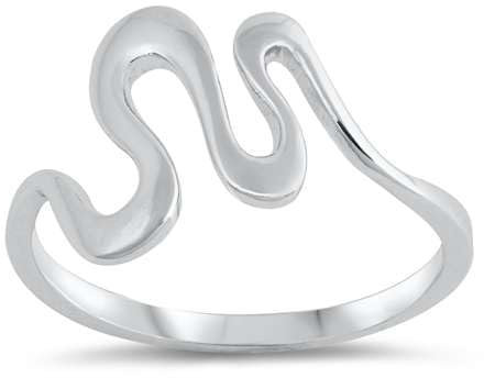 Joyara Sterling Silber 925 Wavy Ring