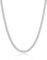 LOCCY Herren Damen Panzerkette Halskette, 3,5/5/6/7/8mm breit Edelstahl Silber Panzerkette Gliederkette Kette Silberkette Hip-Hop Kette Halskette Länge 46-66cm (Silber-3,5MM Breit, 46.00)