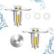 Bonde de Lavabo, Universel Bonde de Lavabo Pop-Up, Lot de 2 Filtre pour Evier Universelle, Bouchon de Fuite de Tête d'eau de Lavabo, Flitre Cheveux Anti-Odeur pour Les Trous de 26 à 48mm