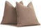 ZWJD Khaki Kissenbezug 60x60 2er Set Chenille Kissenbezüge Sofakissen Kissenhüllen mit elegantem Design, weiche und luxuriöse dekorative Dekokissen für Couch, Bett und Heimdekoration