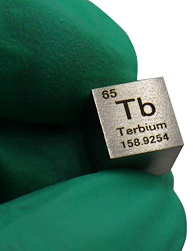 OURECO Dichtewürfel Terbium Periodensystem Würfel,Geeignet Für Persönliche Hobby Sammlung,10Mm