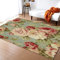TEMLAN Vintage-Rose Teppiche Gegend, Rote Rosa Rosenblume Kurzflor Waschbar für Küche und Balkon Dekor Schlafzimmer Wohnzimmer Bodenteppich 60 x 90cm
