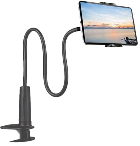 AWXYZ Gooseneck Tablet Holder, Flexible Tablet Stand,Lazy Arm Tablets Mount 360 Adjustable Holder Clamp Bracket Bed for iPad Smartphone 4.7-10.1''