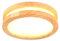 LIGKIN LED Deckenlampe Holz 24W Deckenleuchte Rund 23cm Warmweiß 3000K Durchmesser Modern Doppelte Lage Küchenlampe Lampe Wohnzimmer für Balkon Flur Babyzimmer Schlafzimmer