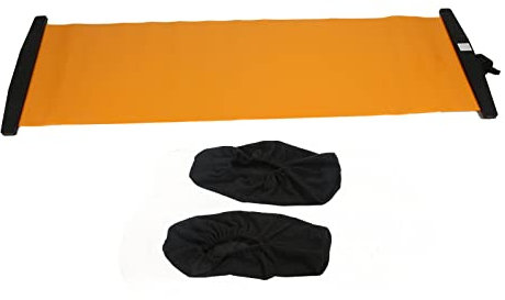 Tabla Deslizante (71 De Largo X 20 De Ancho) Con Topes, Equipo De Gimnasio En Casa Para Entrenamiento Y Equilibrio, Botines Deslizantes, Tabla De Entrenamiento Para Entrenamiento Físico(Naranja)