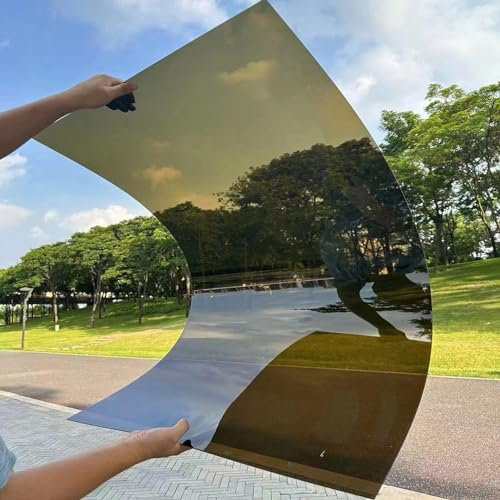 NIANXINN Polycarbonatplatten Dachplatten,1,2mm Braune Klare Acryl-Kunststoffplatte,Schlagfestes PC Platten,Isolierplatten,Gewächshaus-Außen Terrassen Dach Regen Abdeckung (100cm x 4m)