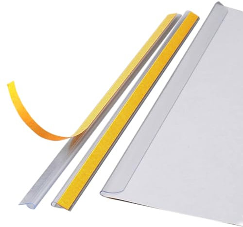 SPRINTIS Klemmschienen A4, 4 mm Füllhöhe, selbstklebend, 100 Stück Dokumentenschienen für Präsentationen und Büro um Papier binden