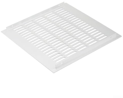 HOHOVYVY Lüftungsgitter,Lüftungsgitter Schwarz,Breite Lüftungsschlitze Aus Aluminiumlegierung Perforiertes Blech Stegplatte Lüftungsgitter(White 300x400mm)