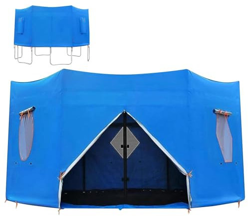 Trampolin-Zelt, Trampolin Sonnenschutz Dach, Trampolin Sonnenschutz Dach Für 10/12/14FT, Outdoor Trampolin Schattenabdeckung, Wasserdicht Anti UV Trampolin Zelt, Geeignet für 8-Stangen-Trampoline