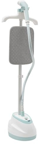 Vaporizador de ropa, plancha de vapor vertical de 1800 W, con depósito de agua de 1,6 l, vapor intensivo de 90 minutos, cepillo de vapor antibacteriano, listo para usar en 45 segundos