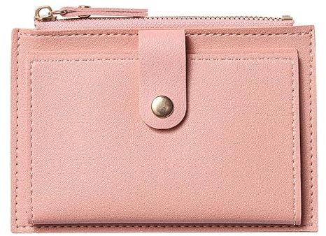 MultiValue Femmes Porte - Monnaie, Cuir Mince Petit Portefeuille, Minimaliste Mignon zippé Porte - Monnaie pour Les Femmes, Porte - Cartes de crédit, Porte - Cartes Compact