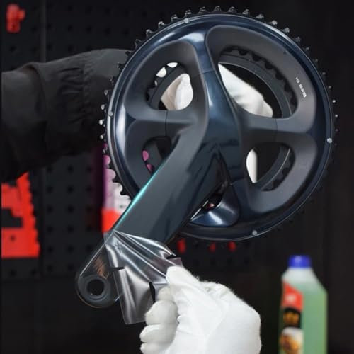 Fahrrad Kurbelschutz TPH Folie Aufkleber Kompatibel mit SRAM/Shimano (B)