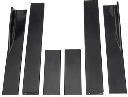 Seitenschweller Autozubehör 78,7 Seitenschweller Universal Für SEAT Für Leon F R 5F MK1 MK2 MK3 MK4 Für Ibiza 6J Splitter Schürze Lip Winglet Seitenschürze(Schwarz)