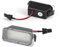 Supecesorio 2 Stück LED Kennzeichenbeleuchtung, Kennzeichenleuchten, Ultra Weiß, für F-ord Fiesta, Focus, C-Max, Mondeo, Galaxy, S-Max, Kuga, J-Aguar XJ XF