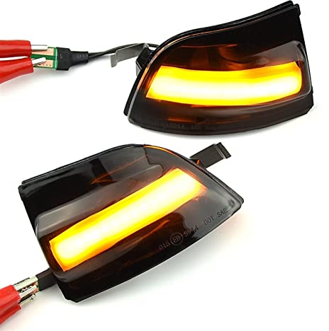 YannnnV12 Auto Rückspiegel Blinker Für Ford Focus 2 Mk2 2004-2008 C-Max,1 Paar Auto-Rückspiegel, Blinker, Seitenspiegelleuchte Spiegelblinker