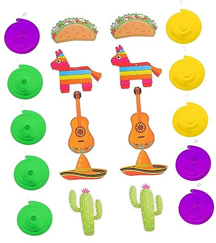 Cabilock 20 Pièces Ornement de Cactus décoration pour Faire la fête Depuis Mariage Pendaison Pendentif Spirale Tourbillon Suspendu de fête décor Suspendu de Tourbillon d'anniversaire Papier