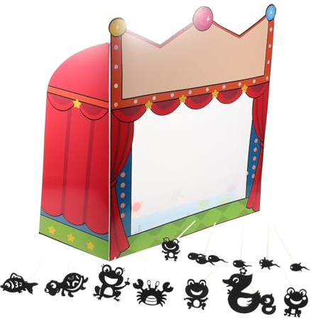 VICASKY Traditionelles Schattenspiel Papierpuppen Satz Pädagogisches Spielzeug Für Kinder Puppentheater Zubehör Kreative Schattentheaterbühne