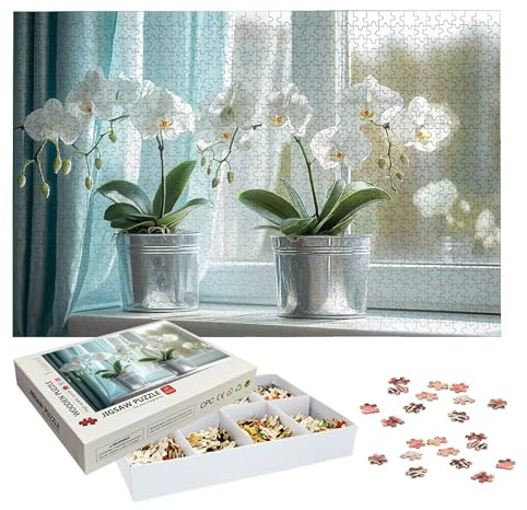 Puzzles 5000 Pieces for Adults, Orchid Jigsaw Puzzles for Adults 5000, Wooden Puzzle with Exquisite Packaging Box, Zen Jigsaws for Family Educational Games, Gifts for Women/Men, Home Decor, -7142