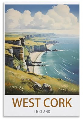 Puzzle 1000 Piece, West Cork Irland Poster Puzzles 1000 Teile Puzzles für Erwachsene Kinder Klassisches Familienpuzzle Innenraum 38x26 cm
