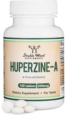 Double Wood Supplements L-Huperzine A 1 capsules (Testé par des tiers) Pack de 120