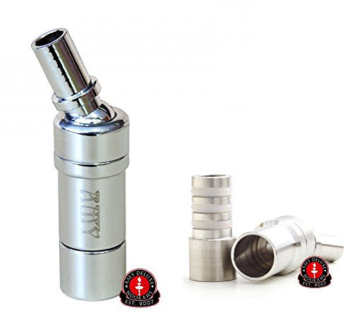AMY Universal Adapter Schlauchadapter mit Kugelgelenk Messing Silber