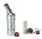AMY Universal Adapter Schlauchadapter mit Kugelgelenk Messing Silber