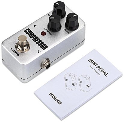 Guitar Effect Pedal, KOKKO FCP2 Mini Compressor Sustainer Effect Pedal Instrument Accessory for Electric Guitar Accessories