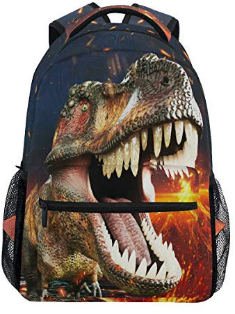 Dinosaurier-Rucksack für Jungen, 3D-Dino, T-Rex, coole Büchertaschen für Kinder, Teenager, Kleinkinder, modischer Tagesrucksack, Reise-Laptop-Tasche, 多色, L