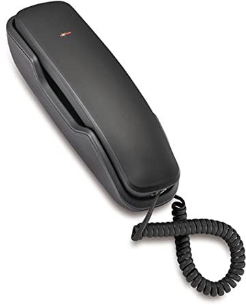 Telefono a Parete, Telefono Fisso Fisso Telefono cablato Senza interferenza con cancellazione del Rumore, Tastiera Integrata, ricomposizione dell'ultimo Numero per casa/Ufficio/Ufficio.(Nero)