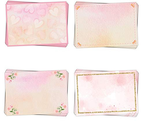 Logbuch-Verlag 4 x 25 kleine Etiketten zum Beschriften Namensaufkleber Adressaufkleber 4 Motive rosa pink gold 7 x 5 cm Mädchen