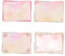 Logbuch-Verlag 4 x 25 kleine Etiketten zum Beschriften Namensaufkleber Adressaufkleber 4 Motive rosa pink gold 7 x 5 cm Mädchen