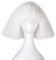 Lady Gaga Perücke Schwarz Blond Weiß Synthetisches Haar Cosplay Perücke Halloween Party Kostüm Perücken + Perücke Cap Weiß