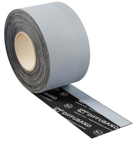 KAUFDAS Eurovent® DIFFUBAND SK2 Fensterband Fensteranschlussband Dichtband Fenster Außen wie RAL Montage Schwarz