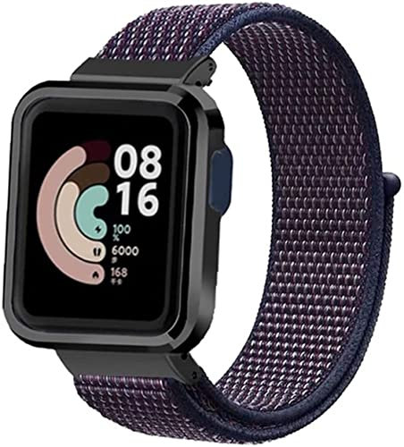 Keecuty Bracelet Nylon Compatible avec Redmi Watch Lite et Xiaomi Mi Watch Lite - Remplacement Souple Réglable