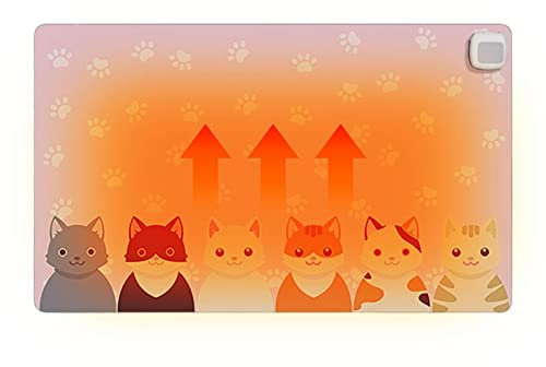 WEITING Warm Desk Pad - Multipurpose Desk Mat for Keyboard,Heated Mouse Pad for Cats Electric Heating Mat for Office Desk Waterproof