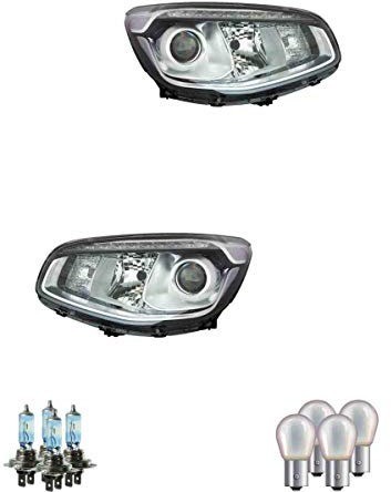 EISENFELS Bundle Set 106527622 erstellt mit Scheinwerfer rechts & links + OSRAM Leuchtmittel H7 NIGHT BREAKER + PY21W Diadem Chrome kompatibel mit Soul II PS