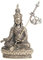 KGADRX Mini-Figur, kleine Guru-Rinpoche-Buddha-Statue aus Messing für Zuhause, Wohnzimmer, Büro, Dekoration