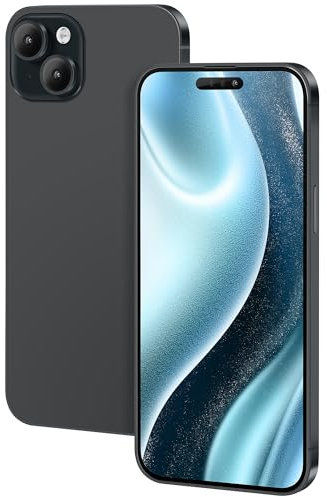 FufoneUS Anzeige gefälschte Spielzeug Telefon Handy Metallic-Modell Nicht funktionierende Replik 1:1 Telefon für Phone 15 gefälschte Spielzeug Handy (for 15 Schwarz Farbbildschirm)
