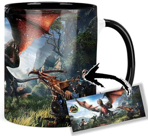 Ark Park Tasse Innen & Henkel Schwarz Keramikbecher Mug