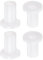 QUARKZMAN 4pz Cuscinetti Manicotto Flangiati Boccole in Plastica 10mm Foro x 12mm OD x 23,3mm Lunghezza Boccole Nylon, Bianco