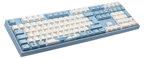Varmilo VEA109 Sea Melody Gaming Tastatur, MX-Brown, weiße LED