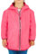 PERLETTI Veste Imperméable Enfant 6 7 8 9 10 11 Ans - Veste Blouson de Pluie Fille Fillette Garçon avec Détails Réfléchissants - Manteau Coupe Vent Rose Bleu de Sport Outdoor (8/9 Ans, Rose)